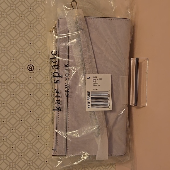 NWT Kate Spade Madison Double Zip Wallet Pastel Lavender - Picture 8 of 11